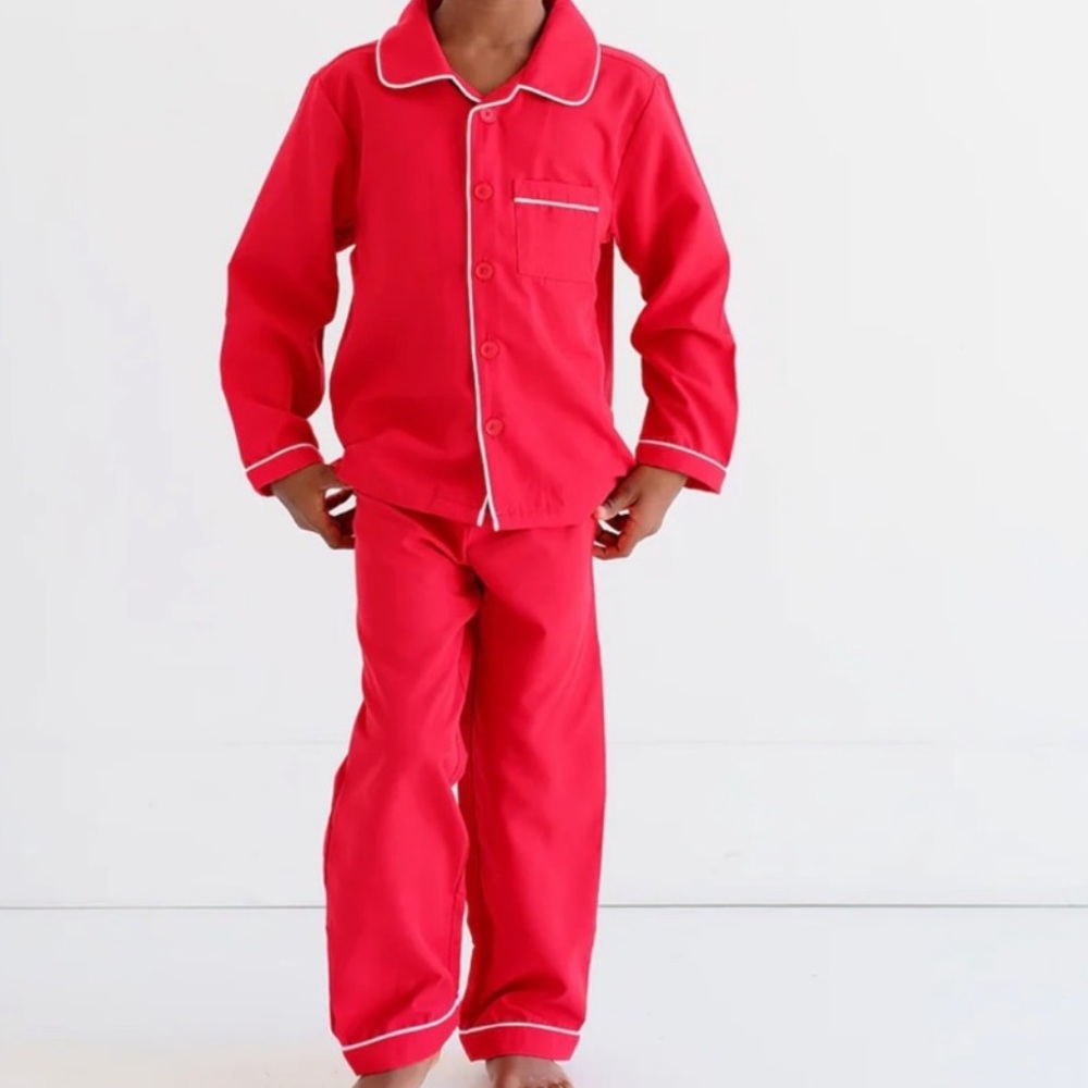 TBBC EUC Locks Little Man Pajama Pants in Richmond Red